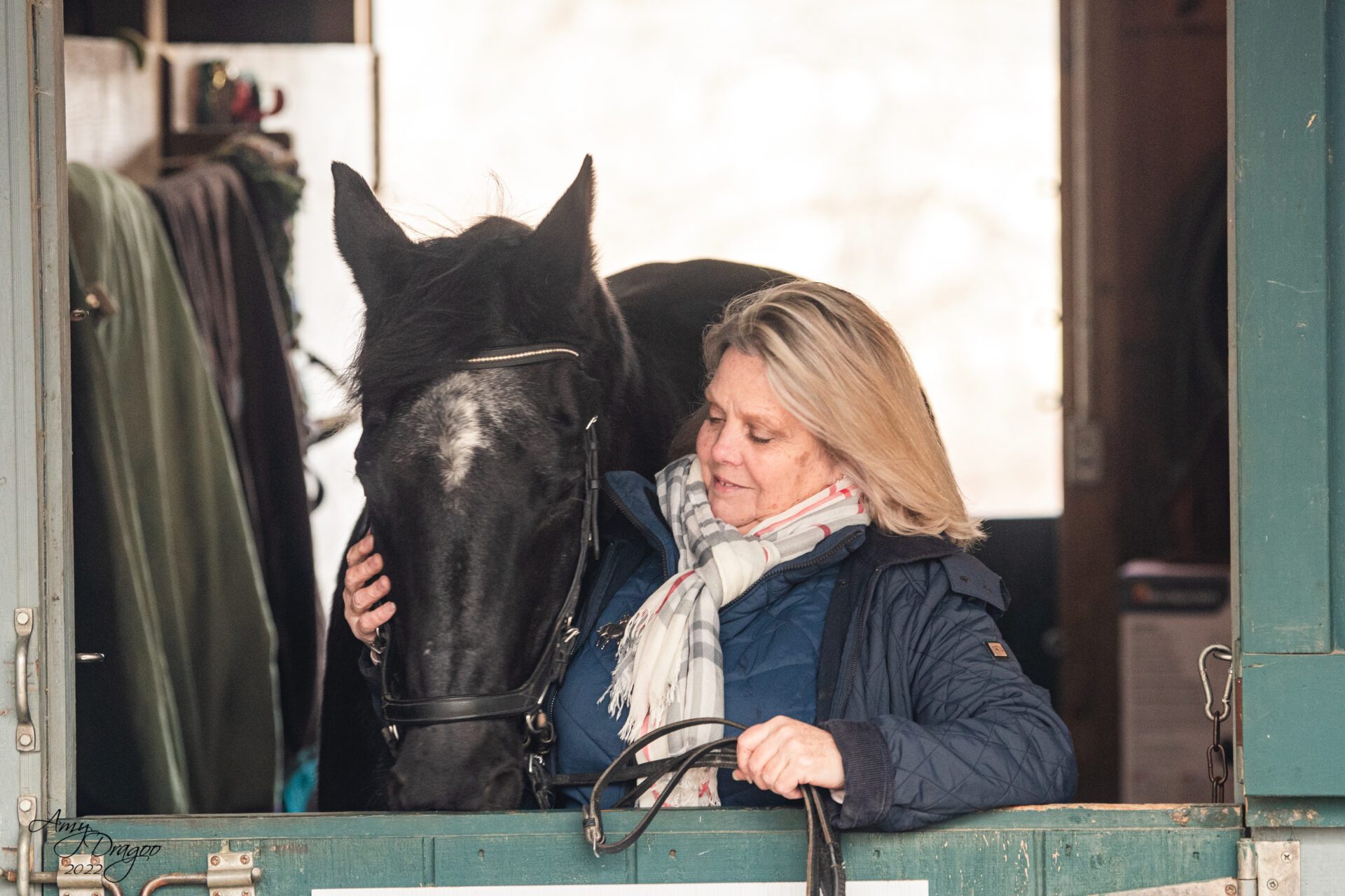 Image of Trish (Patricia) Scott with her horse - pscottinsurance.com